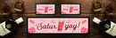 Personalised Bar Mat Runner Satur-Yay! Design M49