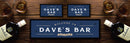 Custom Personalised Bar Mat Runner Established Blue Design M9