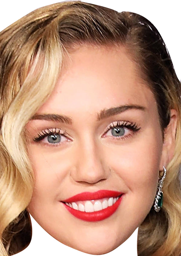Miley Cyrus 2020 Music Dress Cardboard Celebrity Party Face Mask
