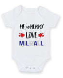 Me and Mummy love milwall Personalised FOOTBALL TEAM Baby Grow