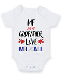 Me and My Godfather Love milwall Personalised FOOTBALL TEAM Baby Grow