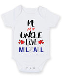 Me and My Uncle Love milwall Personalised FOOTBALL TEAM Baby Grow