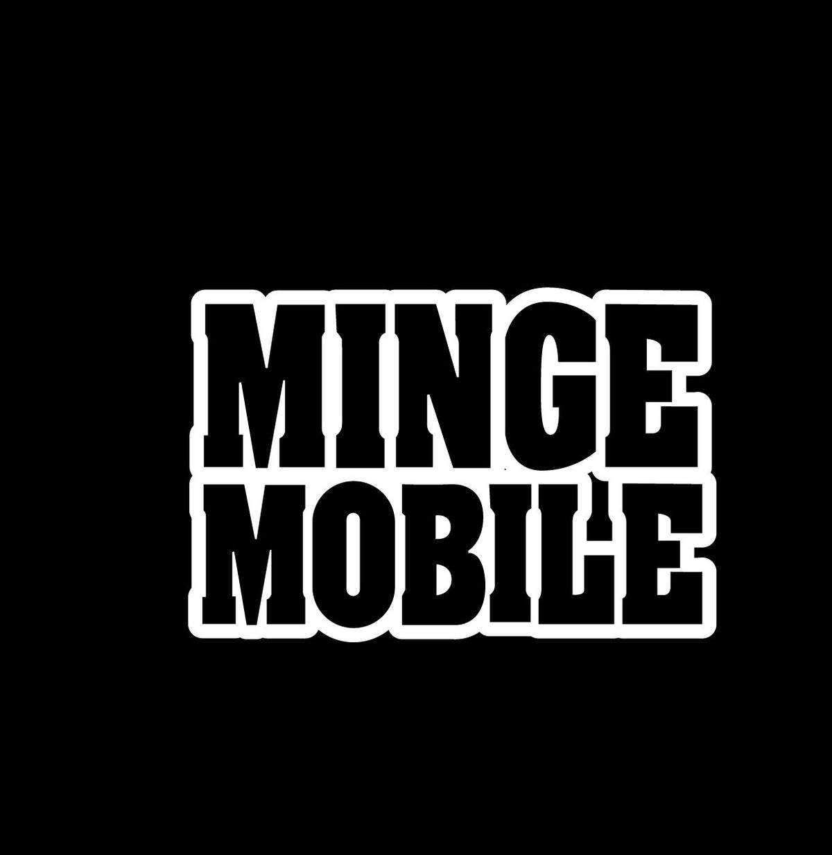 Minge Mobile Novelty Vinyl Car Sticker
