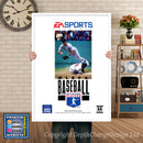 Mlbpa Baseball - Sega Megadrive Inspired Retro Gaming Poster A4 A3 A2 Or A1