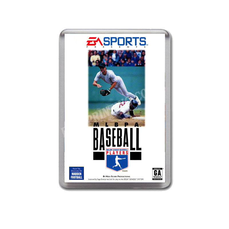 Mlbpa Baseball Game Style Inspired Sega Megadrive Retro Video Gaming Magnet