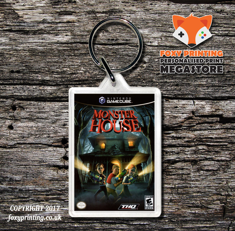 Monster House Gamecube Game Inspired Retro Gaming Keyring