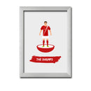 Morecambe Football Club gift - The Shrimps - Tiny Men Big Balls Poster