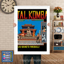Mortal Kombat - Sega Megadrive Inspired Retro Gaming Poster A4 A3 A2 Or A1