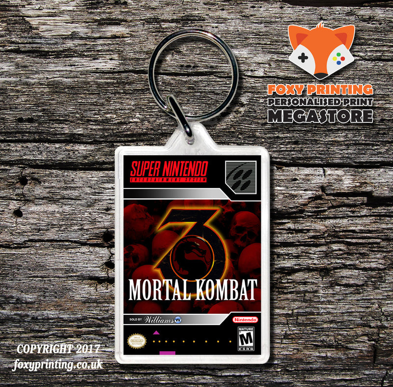 Mortal Kombat 3 Game Inspired Retro Gaming Keyring