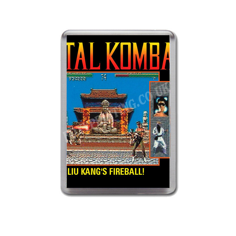 Mortal Kombat Game Style Inspired Sega Megadrive Retro Video Gaming Magnet