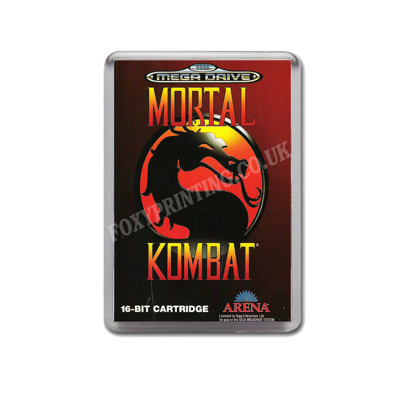Mortal Kombat Pal Game Style Inspired Sega Megadrive Retro Video Gaming Magnet