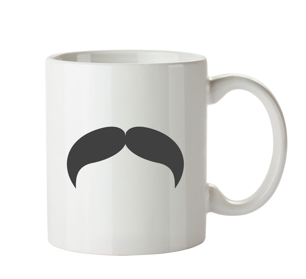 Moustache 1 Funny Mug Adult Mug Office Mug – printed mug product image 1