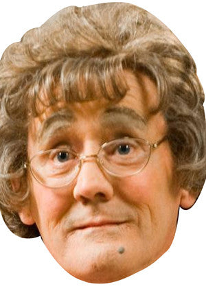 Agnes Brown Face Mask – Fancy Dress Cardboard Costume Mask