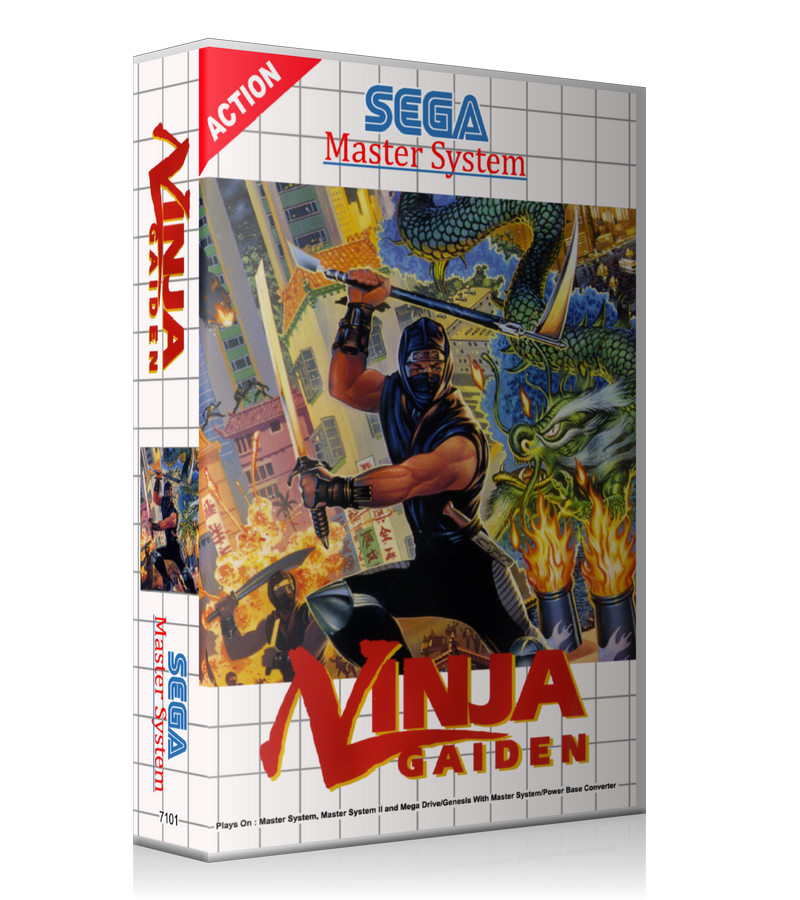 Ninja Gaiden EU 2 Sega Master System REPLACEMENT GAME Case Or Cover