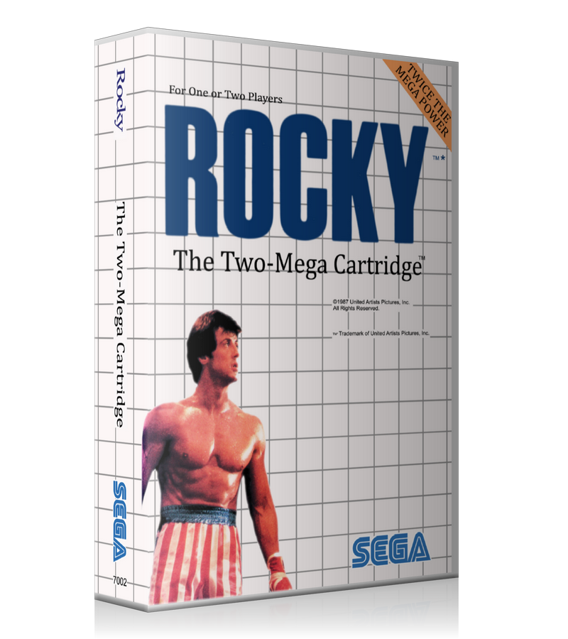 Rocky EU Sega Master System REPLACEMENT GAME Case Or Cover