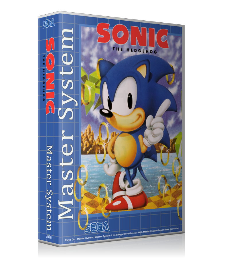 Sonic The Hedgehog GB Sega Master System REPLACEMENT GAME Case Or Cover