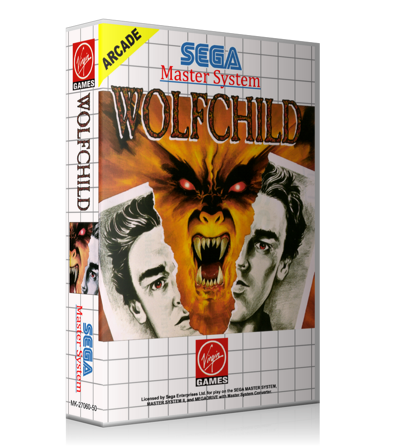 Wolf Child EU Sega Master System REPLACEMENT GAME Case Or Cover