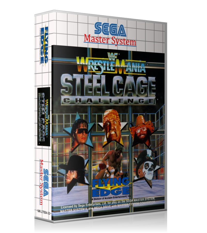 WWF Wrestle Mania Steel Cage Challenge EU 2 Sega Master System REPLACEMENT GAME Case Or Cover