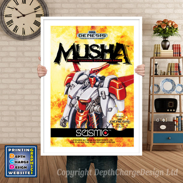 Musha - Sega Megadrive Inspired Retro Gaming Poster