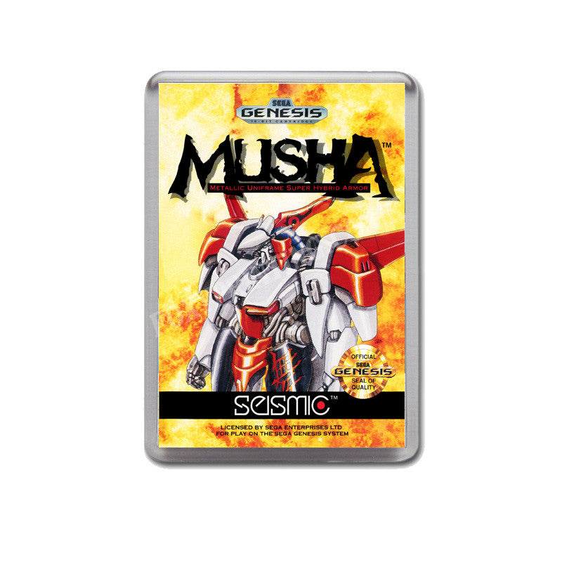 Musha Game Style Inspired Sega Megadrive Retro Video Gaming Magnet