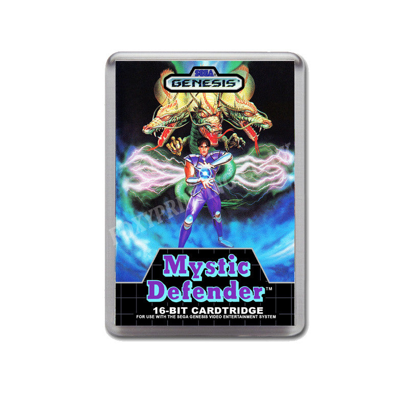 Mystic Defender Game Style Inspired Sega Megadrive Retro Video Gaming Magnet