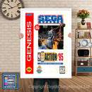 Nba Action 95 - Sega Megadrive Inspired Retro Gaming Poster A4 A3 A2 Or A1