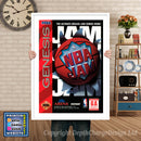 Nba Jam - Sega Megadrive Inspired Retro Gaming Poster A4 A3 A2 Or A1