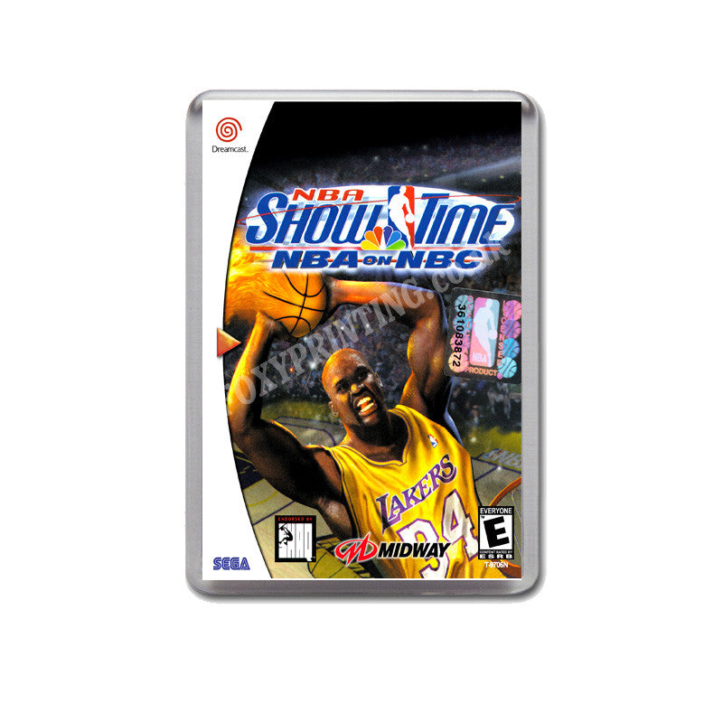 Nba Show Time Nba On Nbc Sega Dreamcast Style Inspired Retro Game Magnet