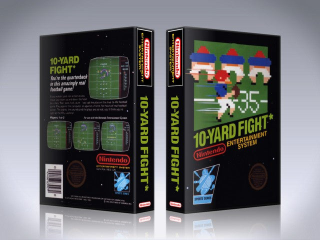 NES 10 Yard Fight Retail Game Cover To Fit A UGC Style Replacement Game Case