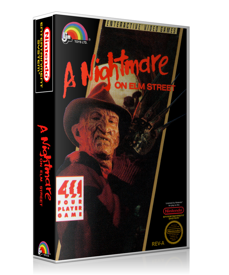 NES A Nightmare On Elm Street Retail Game Cover To Fit A UGC Style Replacement Game Case