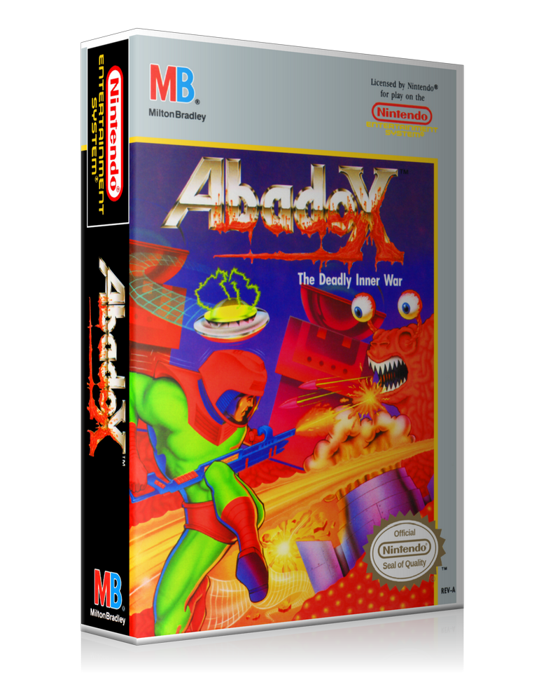 NES Abadox Retail Game Cover To Fit A UGC Style Replacement Game Case