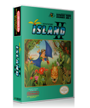 NES Adventure Island 2 Retail Game Cover To Fit A UGC Style Replacement Game Case