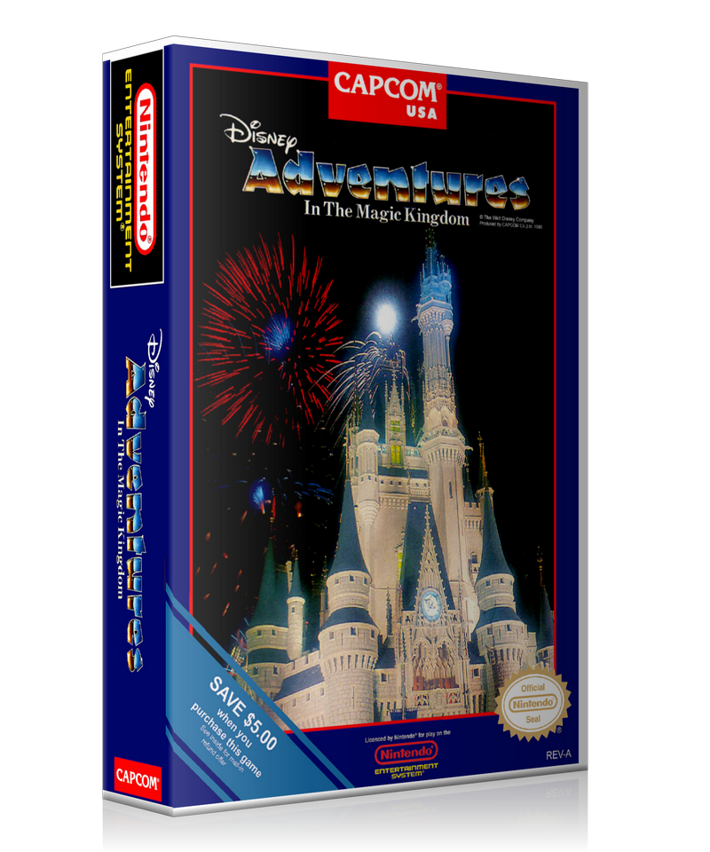 NES Adventures In The Magic Kingdom Retail Game Cover To Fit A UGC Style Replacement Game – Nintendo NES Case product image 1