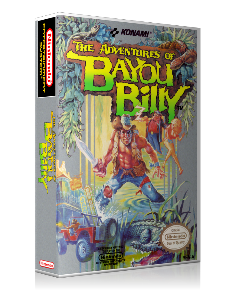 NES The Adventures Of Bayou Billy Retail Game Cover To Fit A UGC Style Replacement Game Case