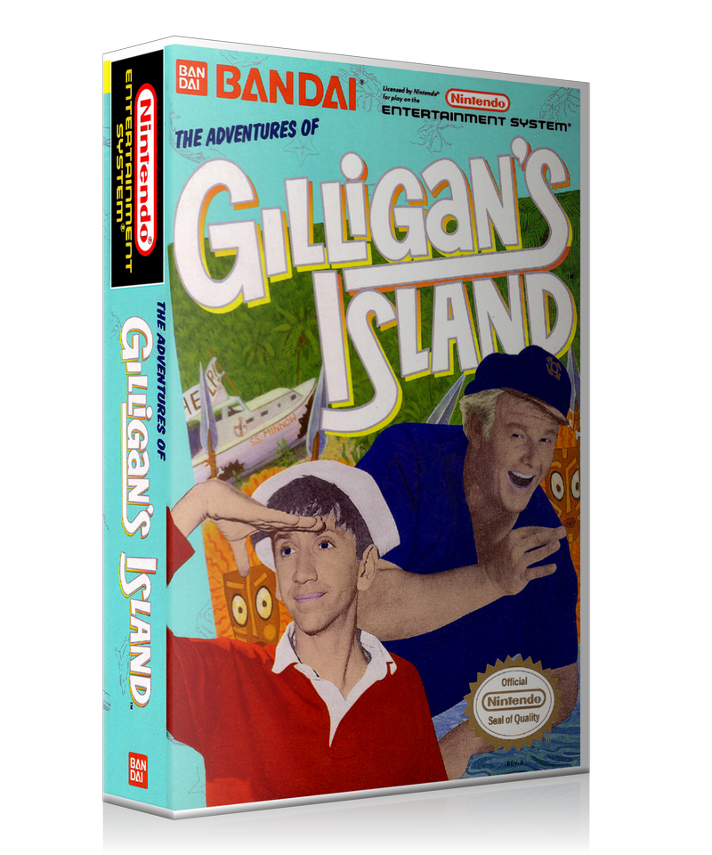 NES Adventures Of Gilligan's Island Retail Game Cover To Fit A UGC Style Replacement Game – Nintendo NES Case product image 1