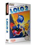 NES Adventures Of Lolo 2 Retail Game Cover To Fit A UGC Style Replacement Game Case