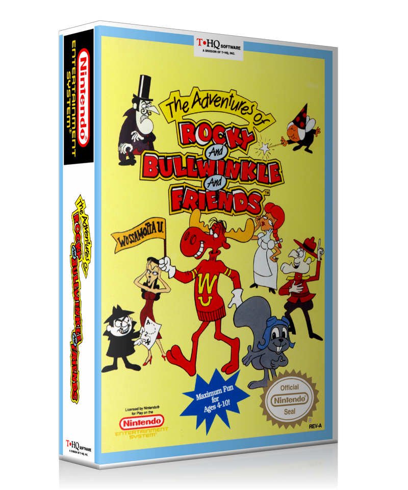 NES The Adventures Of Rocky And Bullwinkle And Friends Retail Game Cover To Fit A UGC – Nintendo NES Case product image 1
