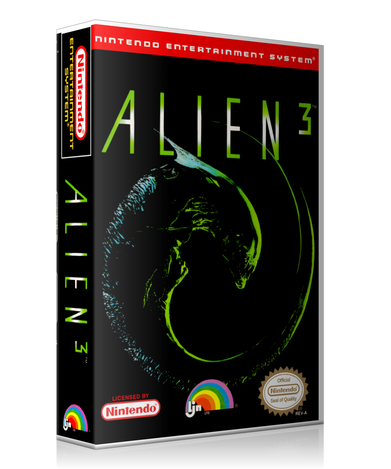 NES Alien 3 Retail Game Cover To Fit A UGC Style Replacement Game Case