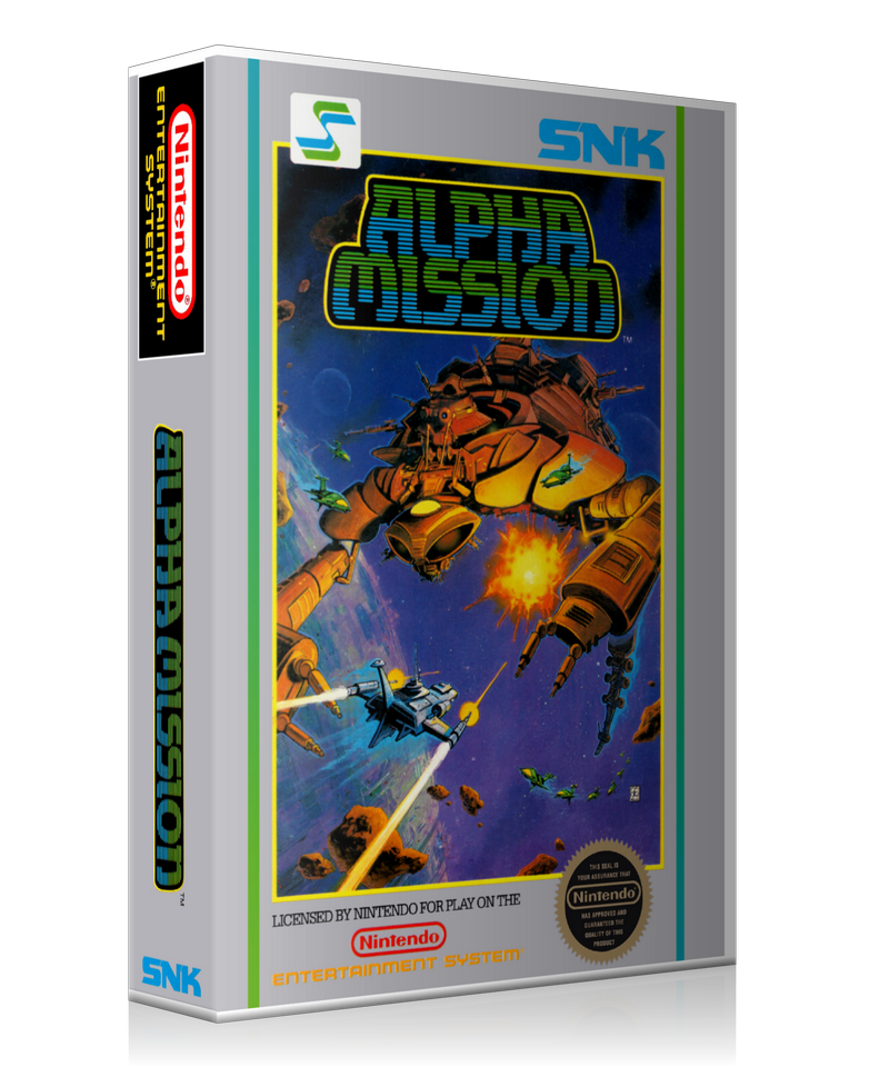 NES Alpha Mission Retail Game Cover To Fit A UGC Style Replacement Game Case – Nintendo NES Case product image 1