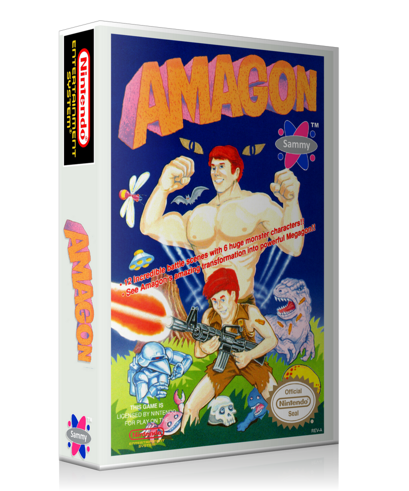 NES Amagon Retail Game Cover To Fit A UGC Style Replacement Game Case – Nintendo NES Case product image 1