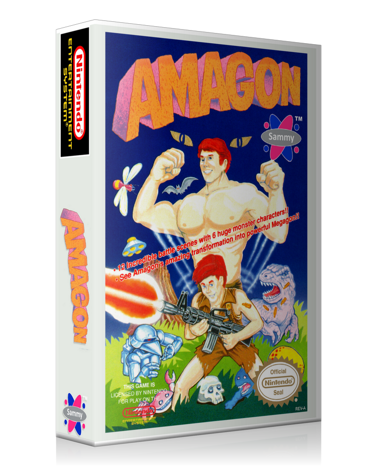 NES Amagon Retail Game Cover To Fit A UGC Style Replacement Game Case
