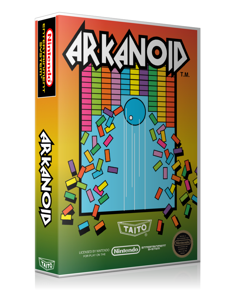 NES Arkanoid Retail Game Cover To Fit A UGC Style Replacement Game Case – Nintendo NES Case product image 1