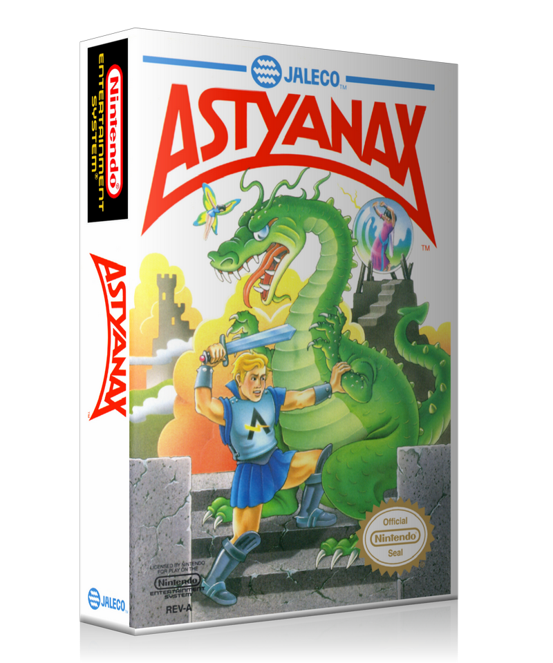 NES Astyanax Retail Game Cover To Fit A UGC Style Replacement Game Case
