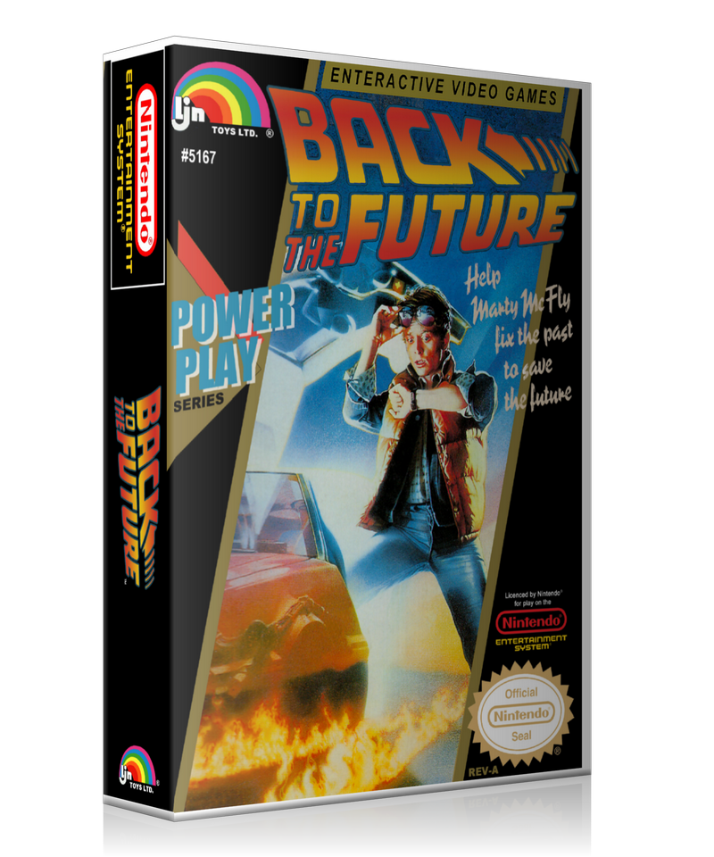 NES Back To The Future Retail Game Cover To Fit A UGC Style Replacement Game Case