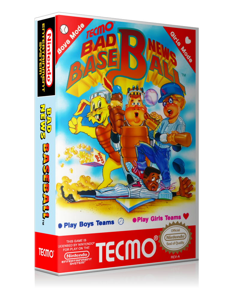 NES Badnewsbaseball Retail Game Cover To Fit A UGC Style Replacement Game Case – Nintendo NES Case product image 1