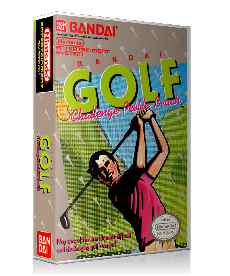NES Bandai Golf Retail Game Cover To Fit A UGC Style Replacement Game Case