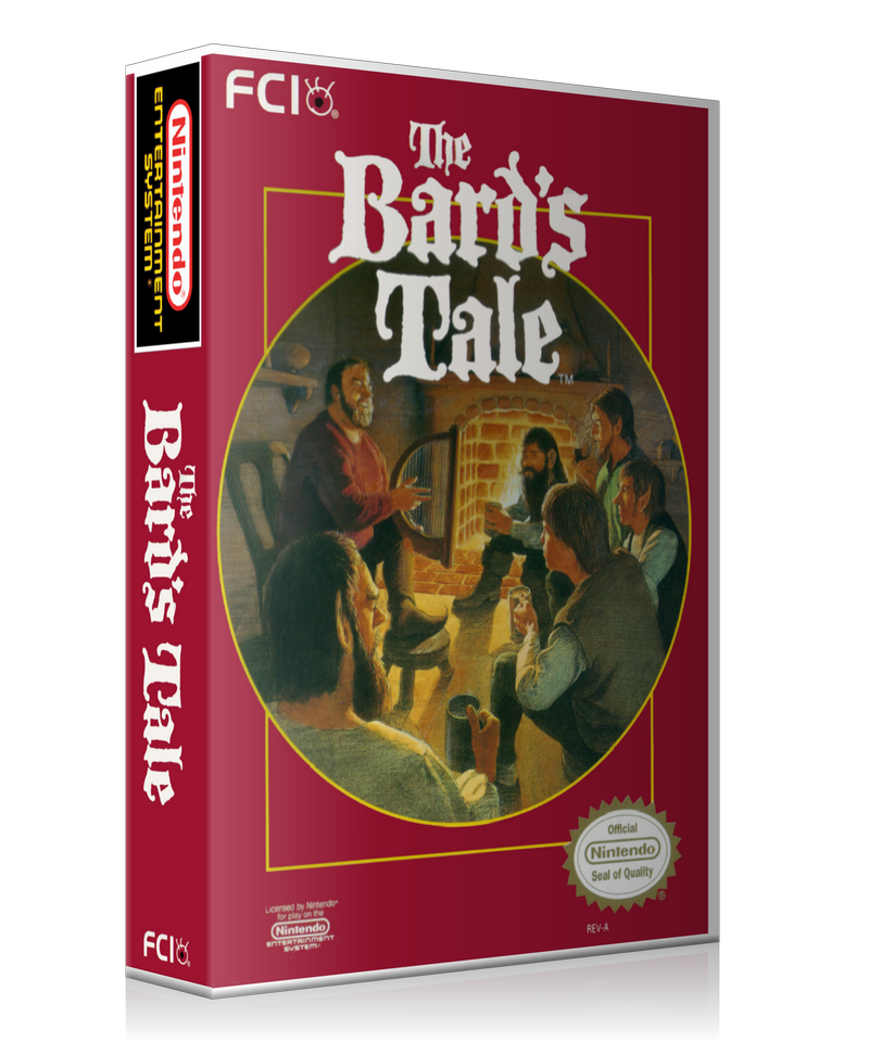 NES Bard's Tale Retail Game Cover To Fit A UGC Style Replacement Game Case