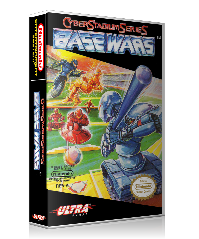 NES Basewars Retail Game Cover To Fit A UGC Style Replacement Game Case