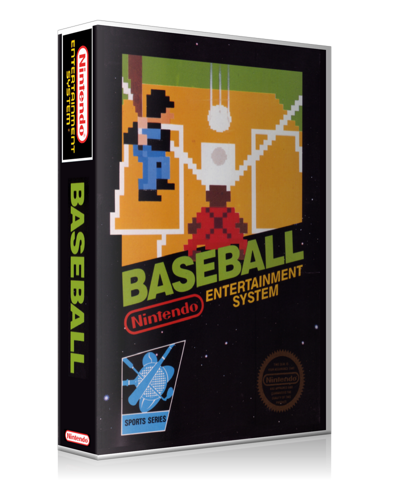 NES Baseball Retail Game Cover To Fit A UGC Style Replacement Game Case
