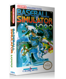 NES Baseball Simulator 1000 Retail Game Cover To Fit A UGC Style Replacement Game Case